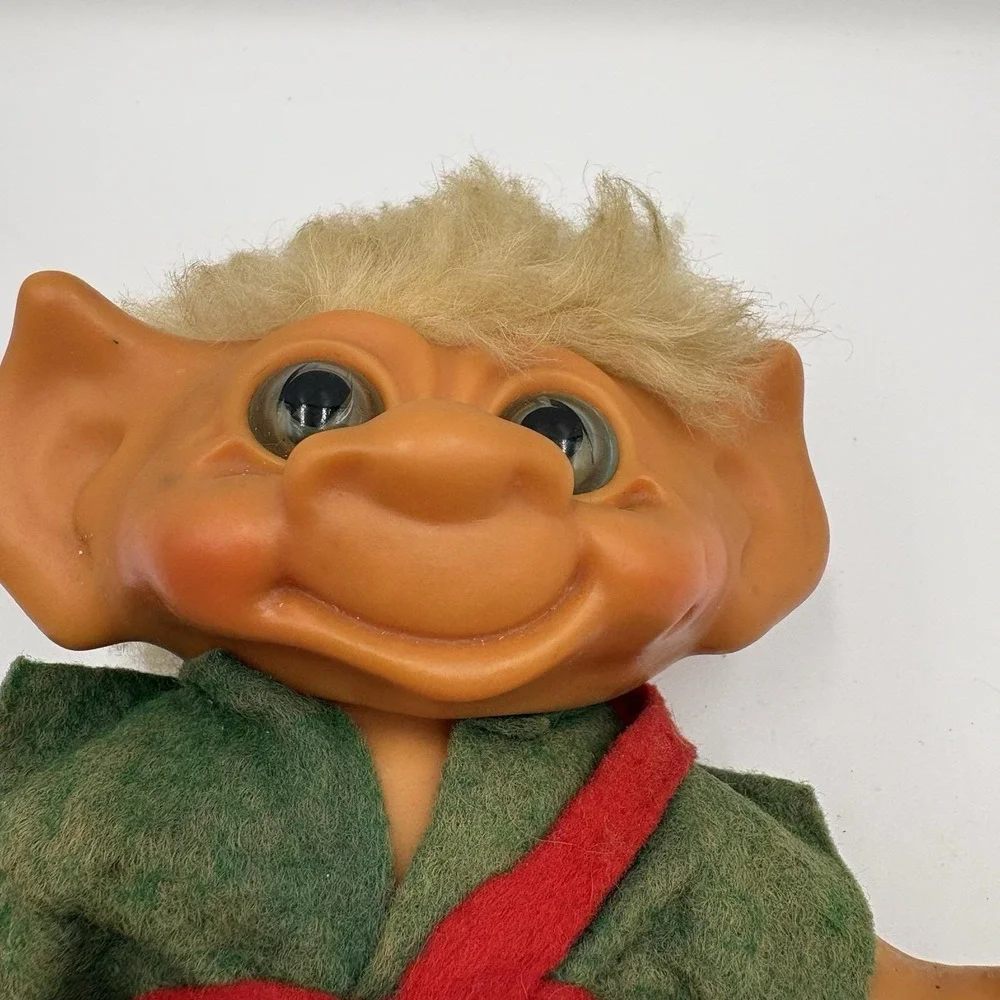 1960's Thomas Dam Original Figurine Troll Doll Bank Toy Coin Savings Denmark